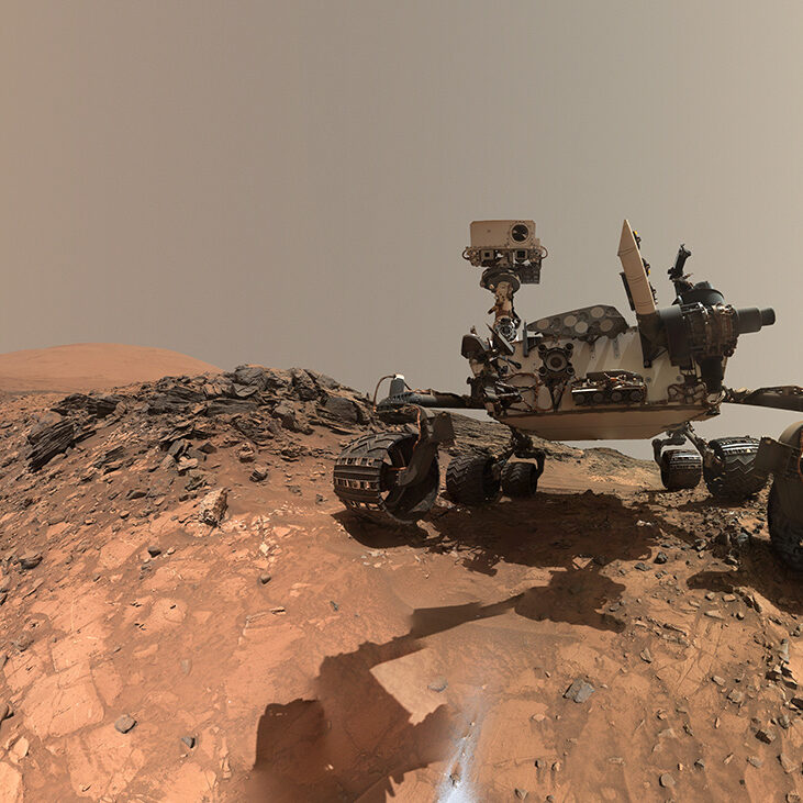 mars rover selfie